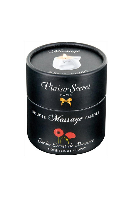 Ароматическая массажная свеча Secret Pleasure POPPY MASSAGE CANDLE 80ML Sex Aura Киев - изображение 2