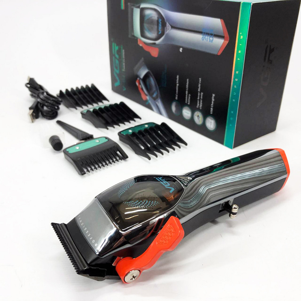 Набір для стрижки волосся на акумуляторі VGR, Надійна машинка для стрижки Тример скронь MT-21 Івано-Франківськ - фото 5