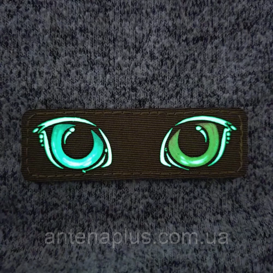 Цветные глаза, светящиеся хаки патч / шеврон Киев