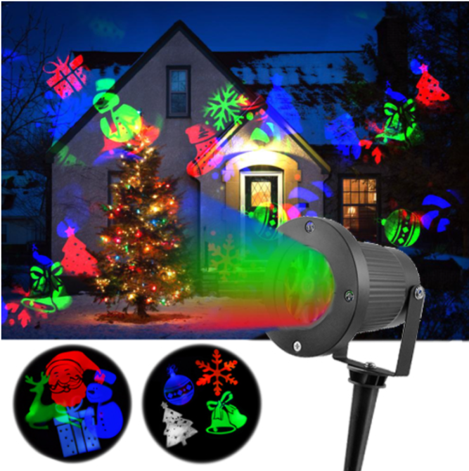 Світлодіодний лазерний проєктор 326-2, 12 зображень, будинок + Вулиця, 2 кронштейни Дніпро - фото 3