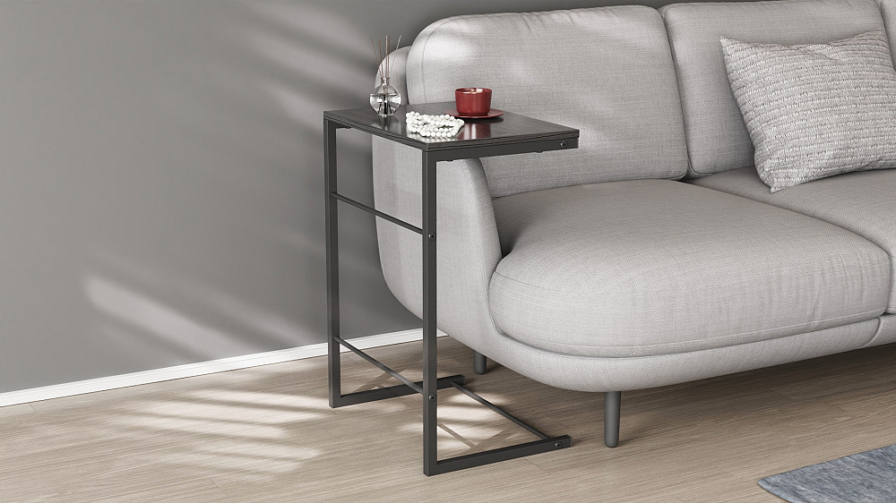 Столик Террі Ferrum-decor 650x440x330 Чорний метал ДСП Сосна Кембра 16 мм (FRD-104650) Дніпро - фото 8