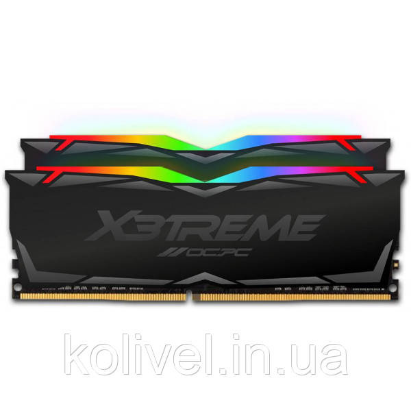DDR4 64Gb 3600MHz (2*32Gb) OCPC X3 RGB Black, Kit (MMX3A2K64GD436C18) Киев - изображение 1