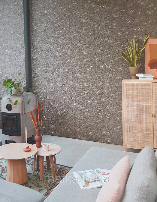 Шпалери вінілові на флізелін Rasch Composition 0,53х10 геометрія смуги фігури під штукатурку чорні срібло Київ - фото 1