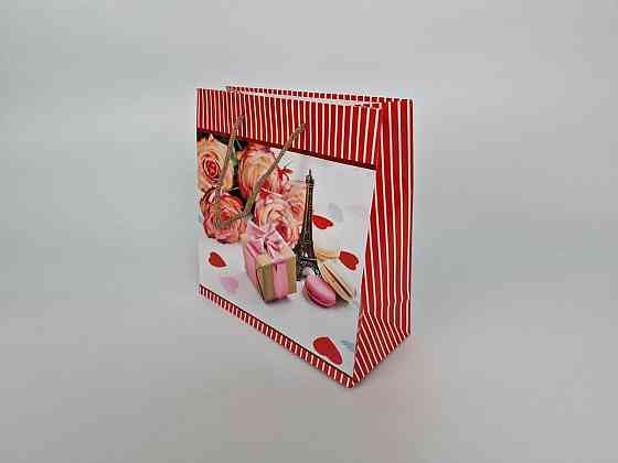 Пакет паперовий подарунковий квадратний 23*24*10 (артKV-220) (12 шт.) Харків