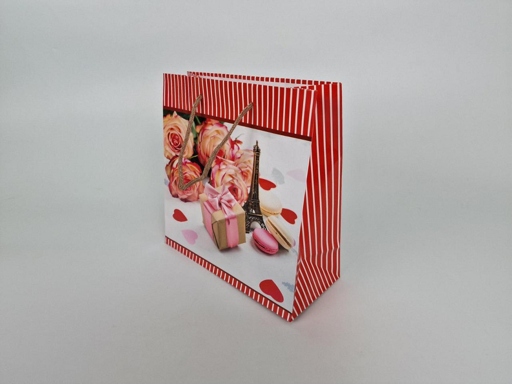 Пакет паперовий подарунковий квадратний 23*24*10 (артKV-220) (12 шт.) Харків - фото 3