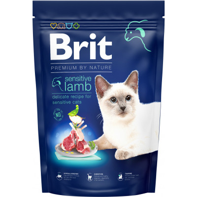 Сухий корм для кішок Brit Premium by Nature Cat Sensitive 1.5 кг (8595602553181) Вінниця - фото 1