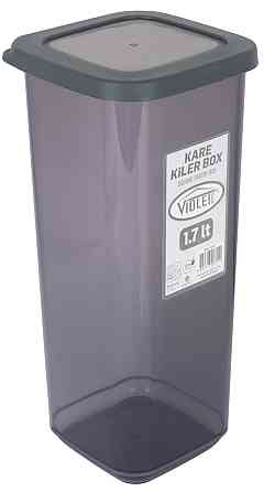 Контейнер для сипучих Violet House 0311 Transparent Black 1.7 л (6859647) Київ