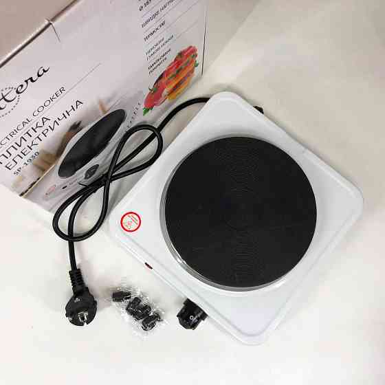 Кухонна електрична плита Suntera, Компактна електронна плитка, Плита для любителів готувати MU-17 Івано-Франківськ