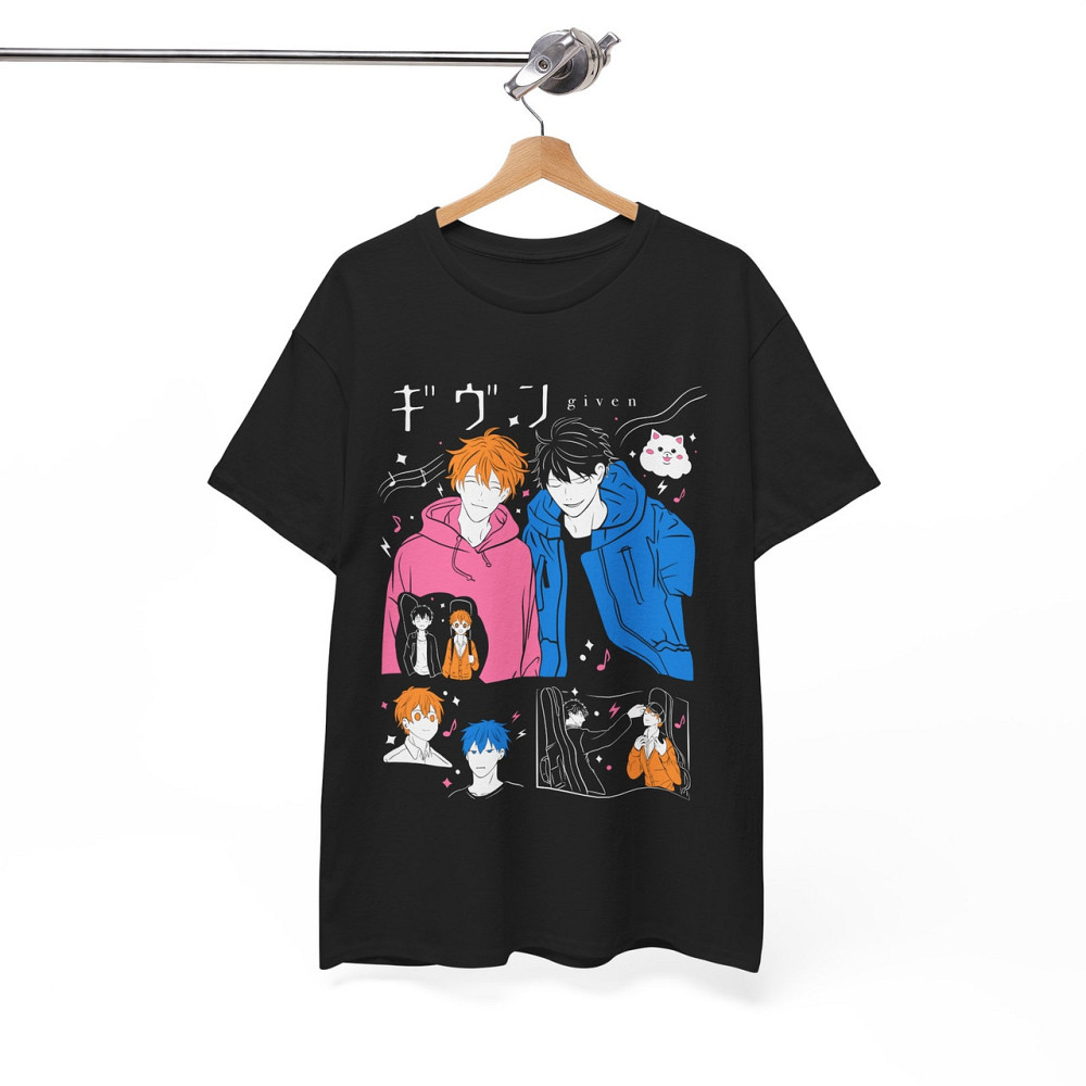 Футболка для хлопчика з аніме принтом Гівен Аніме Харукі Накайама оверсайз (зріст від 165 до 180) Чорний AnimeJ0488m Дніпро - фото 7