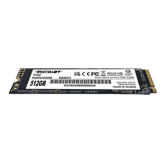 Накопичувач SSD 512GB Patriot P320 M.2 2280 PCIe 3.0 x4 NVMe TLC (P320P512GM28) M.2 2280 Харків