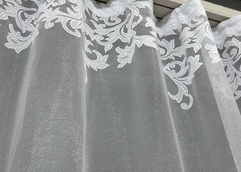 Тюль VR-Textil 639т Жаккард Премиум Белый 400х250 см (42-0953) Киев - изображение 7