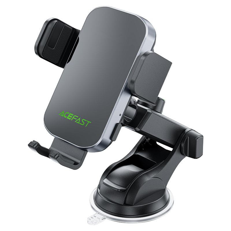 Автомобильный держатель для телефона с БЗП ACEFAST D53 wireless charging car holder with electric clamp for dashboard Black Одесса - изображение 1