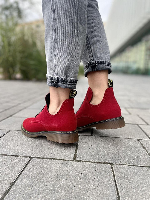 SOTHBY'S Туфлі жіночі Sothby 's червоні замша натуральна 37р.-24см. 38р.-24.5см. (M-373) (3115) Коломыя - изображение 9