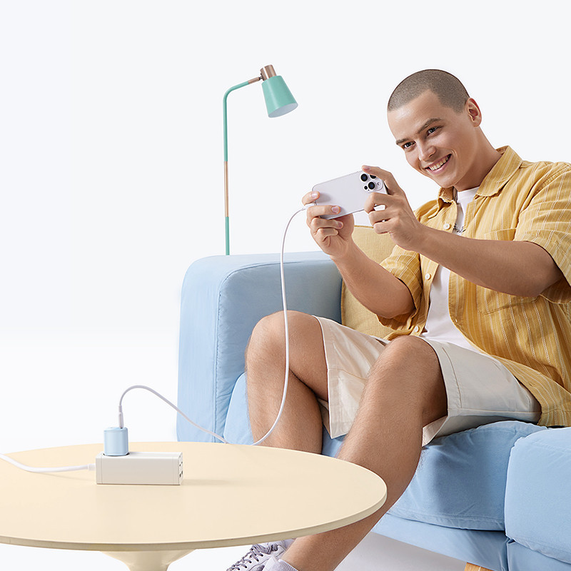 Мережевий зарядний пристрій Baseus PicoGo GaN Fast Charger 1C 45W EU Galaxy Blue Київ - фото 9