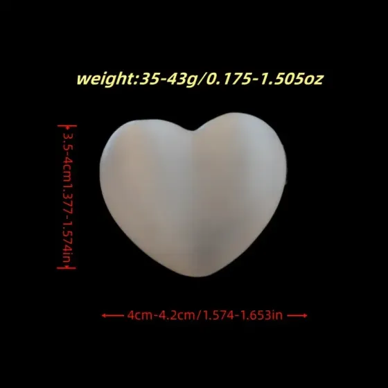 Селенітове серце 40–43 мм – полірований білий кристал Київ