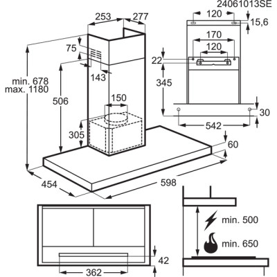 Вытяжка кухонная Electrolux LFT816K Винница - изображение 5