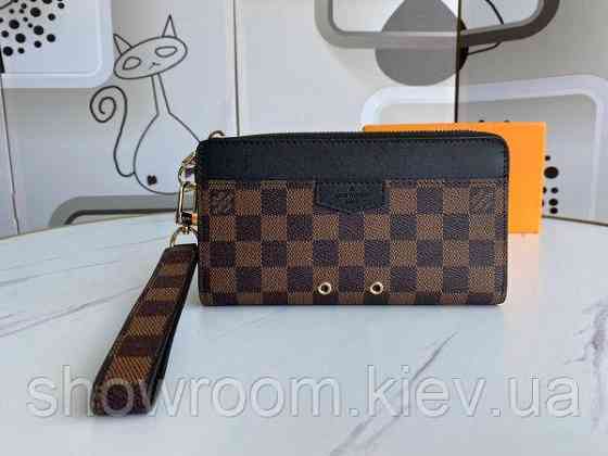 Чоловічий брендовий клатч LV (690037) коричневий Київ