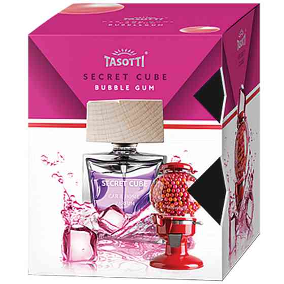 Ароматизатор для авто спрей-пробка "Secret Cube" Bubble Gum (Жувальна гумка) 50мл Tasotti Київ
