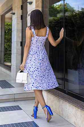 Літня жіноча сукня міді "Bella" | Батал Білий, 50-52 Київ