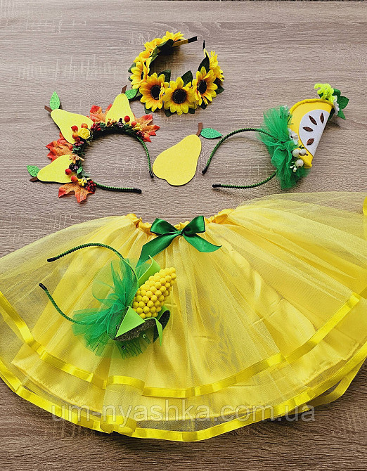 Костюм Грушка юбочка + нашивка + ободок Груша Кривой Рог - изображение 8