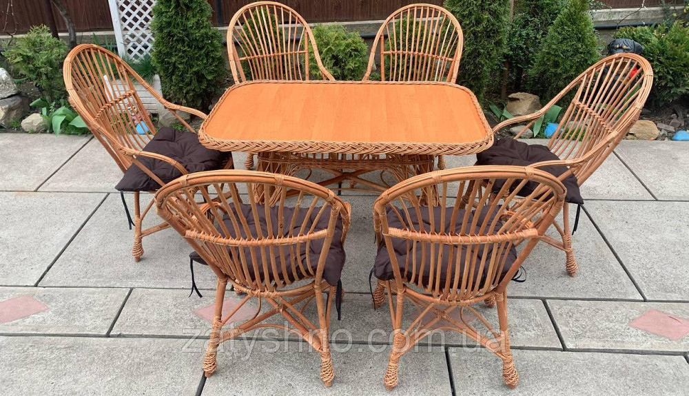 Недорогі садові плетені меблі на дачу Київ - фото 4