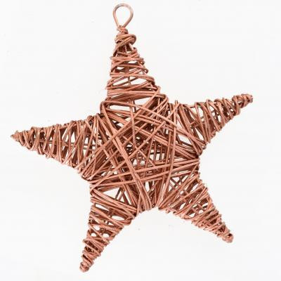 Елочная игрушка YES! Fun Звезда ротанговая медная, 15 см (973298) Винница - изображение 1