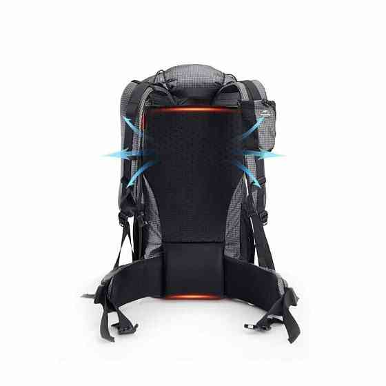 Рюкзак туристичний Naturehike Rock NH20BB113, 40+5 л, чорний Київ