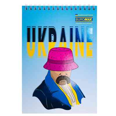 Блокнот Buromax на пружині зверху Patriot T.SHEVCHENKO A5 48 аркушів у клітину (BM.24545114) Вінниця