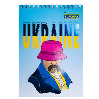 Блокнот Buromax на пружині зверху Patriot T.SHEVCHENKO A5 48 аркушів у клітину (BM.24545114) Вінниця - фото 3