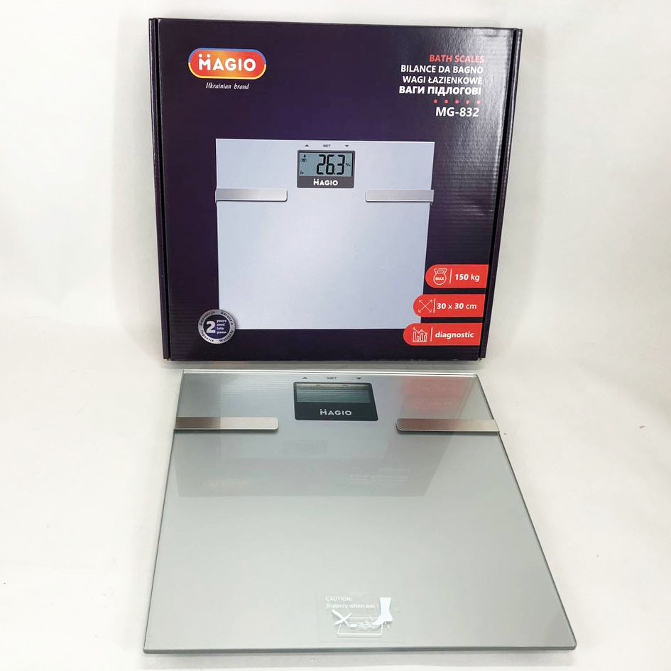 Підлогові ваги з функцією вимірювання ваги MAGIO MG-832, Точні ваги для тіла Ваги для визначення BJ-52 Львів - фото 9