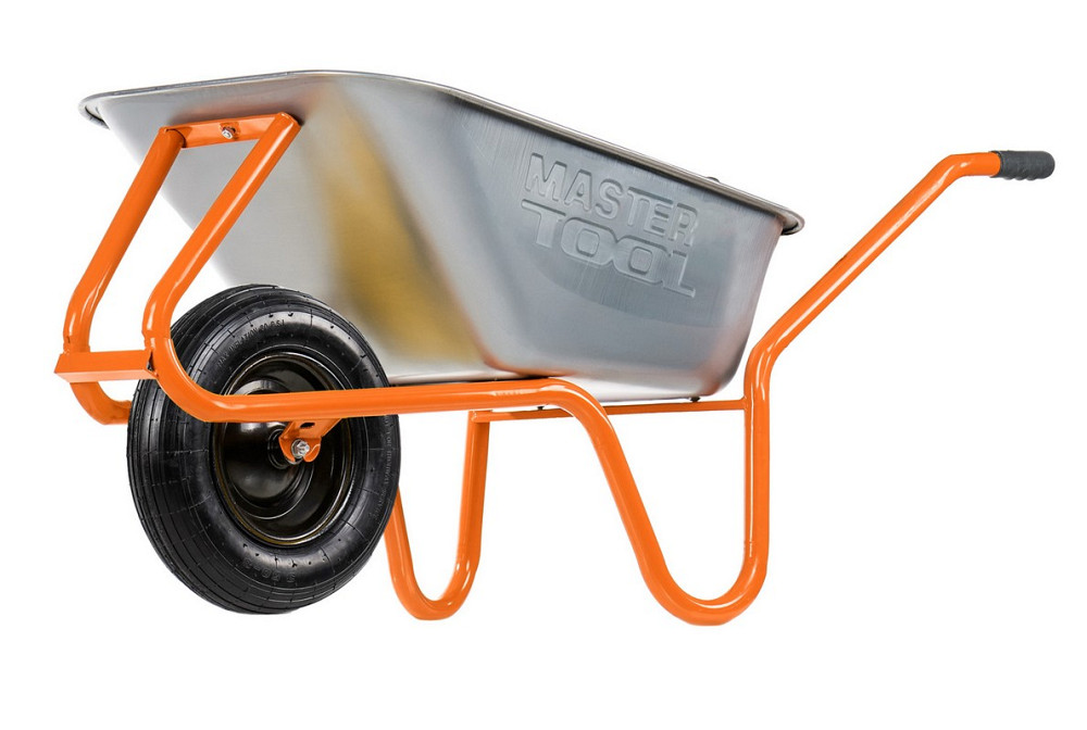 MASTERTOOL Тачка садово-будівельна MASTERTOOL D-2 одноколісна 85 л/180 кг колесо пневматичне з Коломия - фото 2