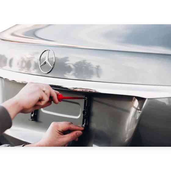 Рамка под номер, безрамочная (4 крепления под 2 номера) red hill прозрачная Мукачево