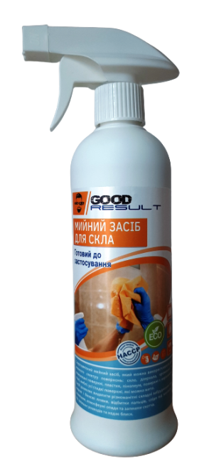 Мийний засіб для скла GOOD RESULT, 0,5 л з розпилювачем Павлоград - фото 1