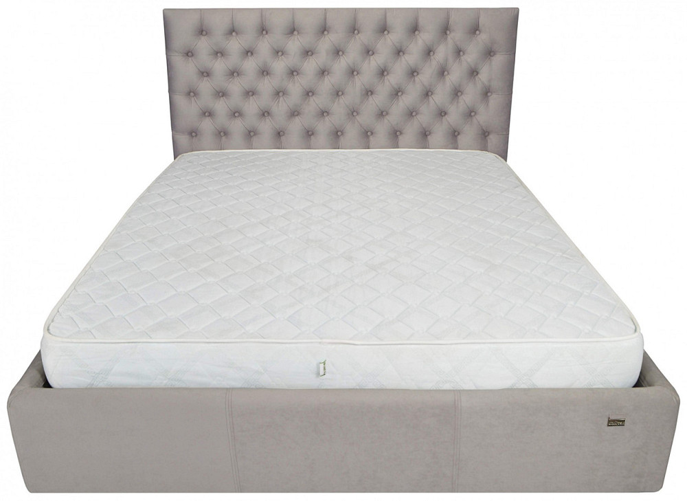 Кровать Cambridge VIP 120 х 190 см Amore 31 С дополнительной металлической цельносварной рамой Серый Киев - изображение 2