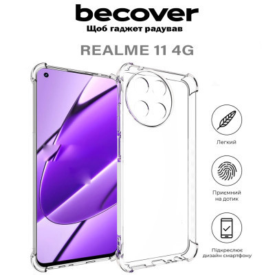 Чехол для мобильного телефона BeCover Anti-Shock Realme 11 4G Clear (710618) Винница - изображение 5