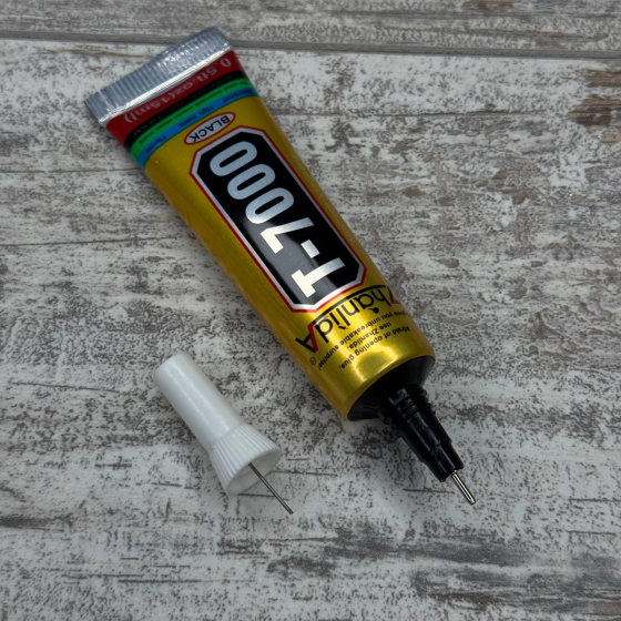 Клей промисловий T-7000 15 мл чорний для тачскрінів і дисплеїв смартфонів Київ