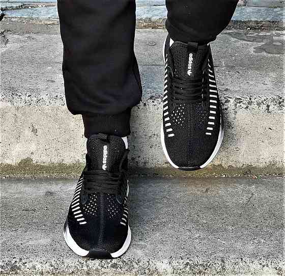 Кроссовки Adidas Мужские Черные Адидас BOOST Сеточка (размеры: 42,43,44,45) Днепр