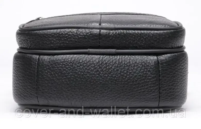 Небольшая мужская вертикальная сумка мессенджер из натуральной кожи Vintage Киев - изображение 3