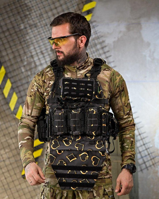 Плитоноска 4 быстрых сброса с напашником NETFLIX FIX ПП4638 Одесса - изображение 1