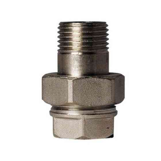 Згін-американка 3/4'' прямий стандарт SANTAN, нікель Харків