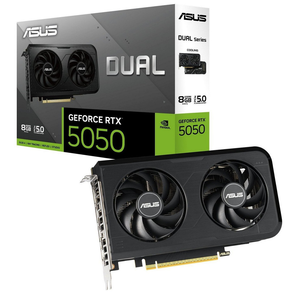 Відеокарта GF RTX 5050 8 GB GDDR6 Dual OC Asus (DUAL-RTX5050-O8G) ( Black ) Харків - фото 20