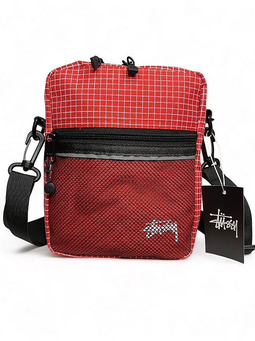 Сумка через плече Stussy 21x17x7 червоний Запоріжжя - фото 2