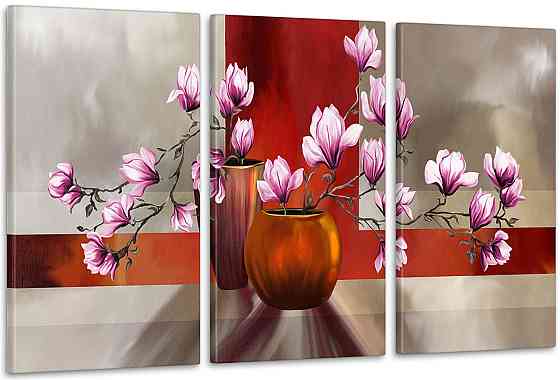 Модульная картина Цветы Магнолия Аrt-130_3А Киев