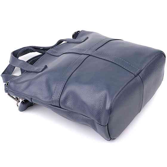 Красива сумка жіноча з натуральної шкіри Vintage 22995 Синій Київ