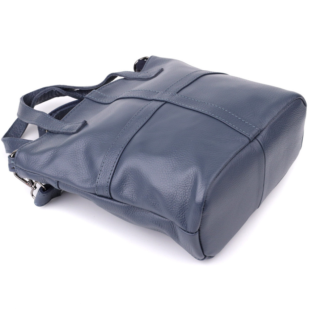 Красива сумка жіноча з натуральної шкіри Vintage 22995 Синій Київ - фото 5