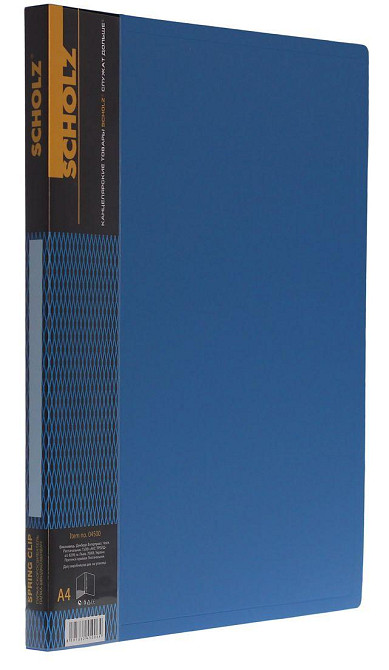 Папка-швидкозшивач пластикова A4 "Scholz" 04500-06SCH синя, шт Київ - фото 1