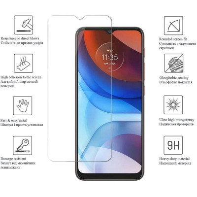Стекло защитное Drobak Motorola Moto E20 (606083) Винница - изображение 2