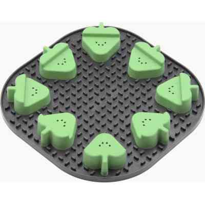 Універсальний посуд для тварин Fiboo Snoopy + fibnoose килимок для злизування ласощів і їжі з елементами гри, темно-сірий (FIB0260) Вінниця