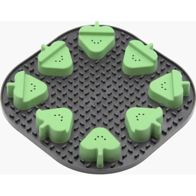 Универсальная посуда для животных Fiboo Snoopy + fibnoose коврик для слизывания лакомства и еды с элементами игры, темно-серый (FIB0260) Винница - изображение 1