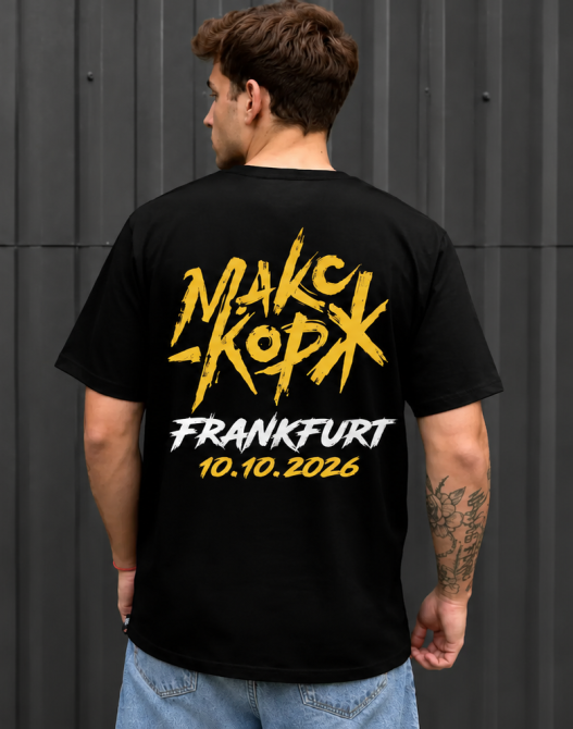 Концертна футболка Макс Корж Frankfurt 10.10.2026 Чернівці - фото 2